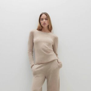 Ribbed Cashmere Crewneck
