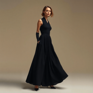 Draped Midi Skirt